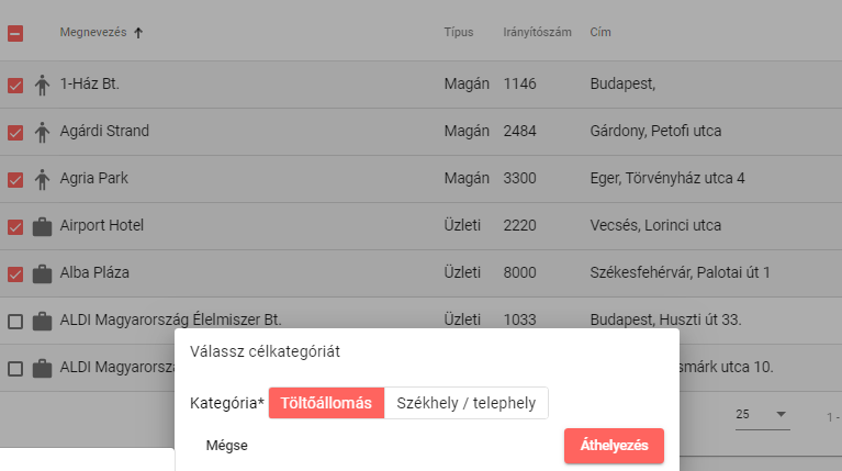 importálás RoadRecord NAV-álló útnyilvántartás