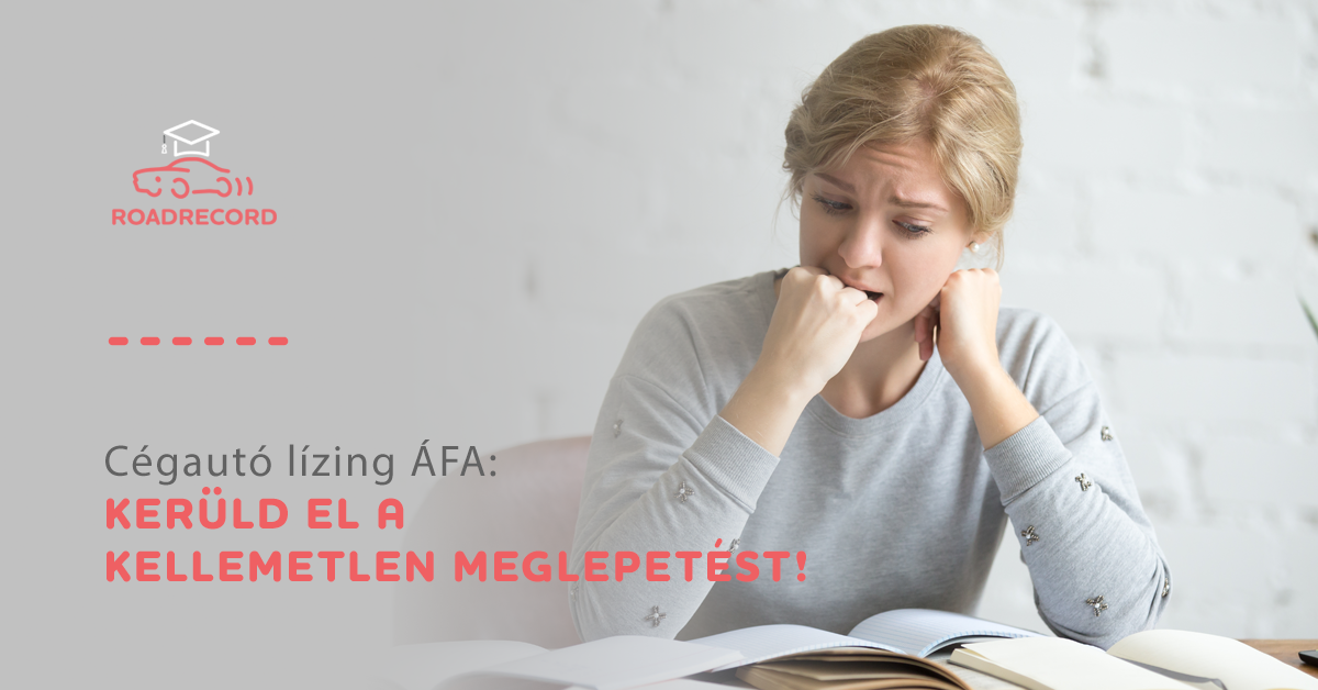 Cégautó lízing ÁFA online útnyilvántartó program
