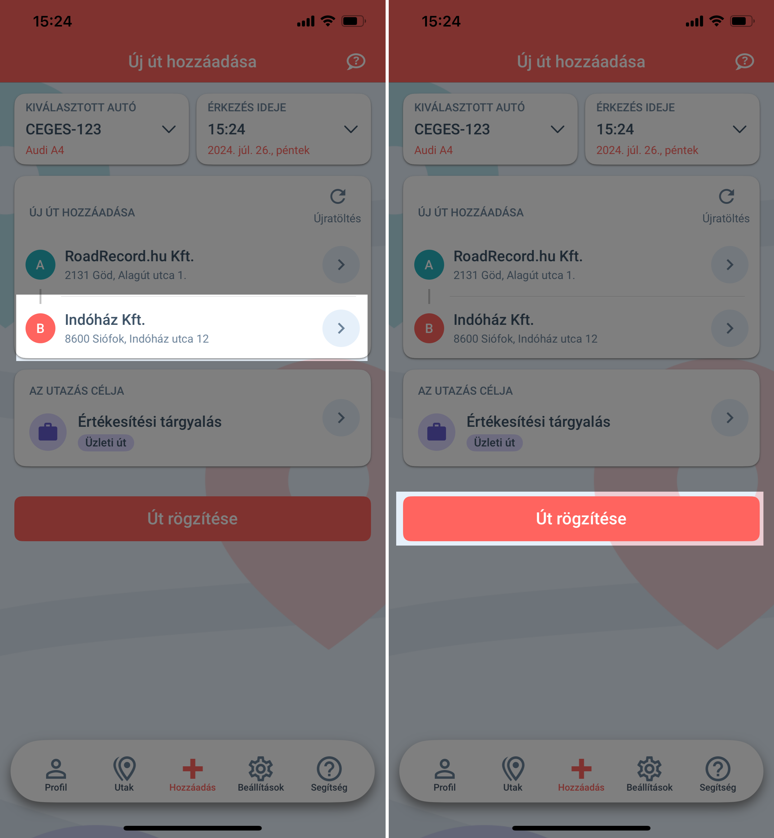 utak rögzítése mobilappban 3