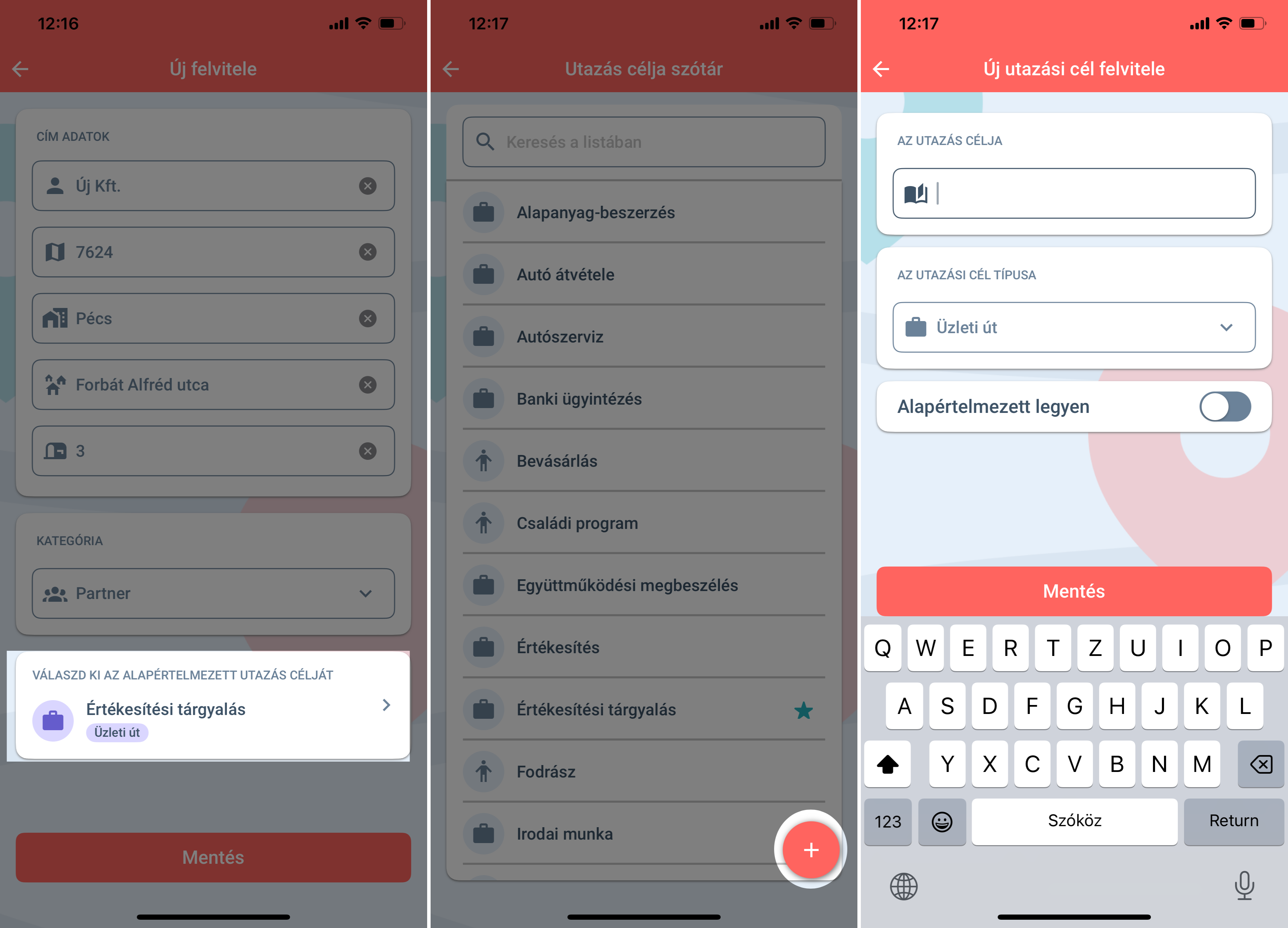 utak rögzítése mobilappban 6