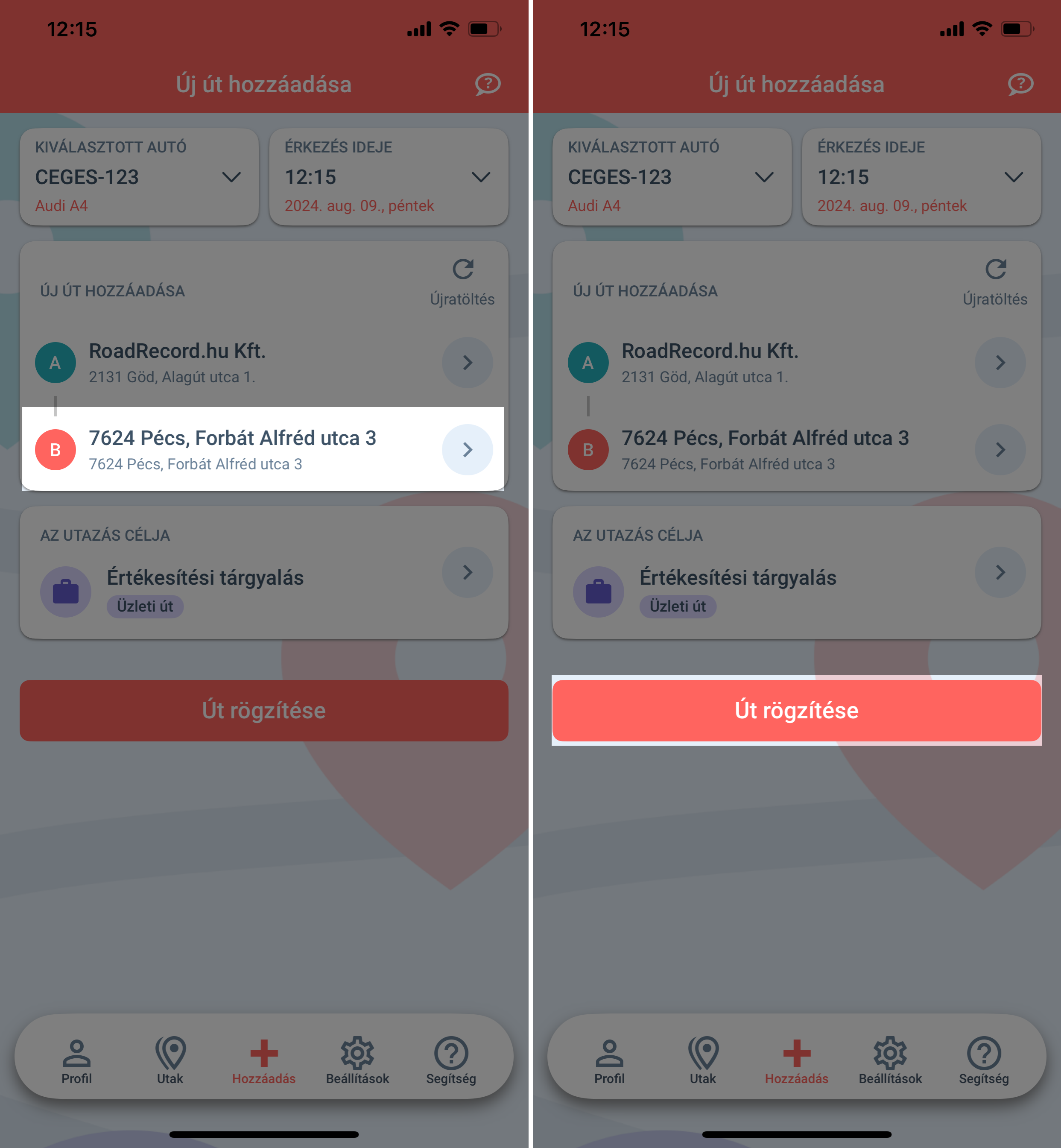 utak rögzítése mobilappban 4