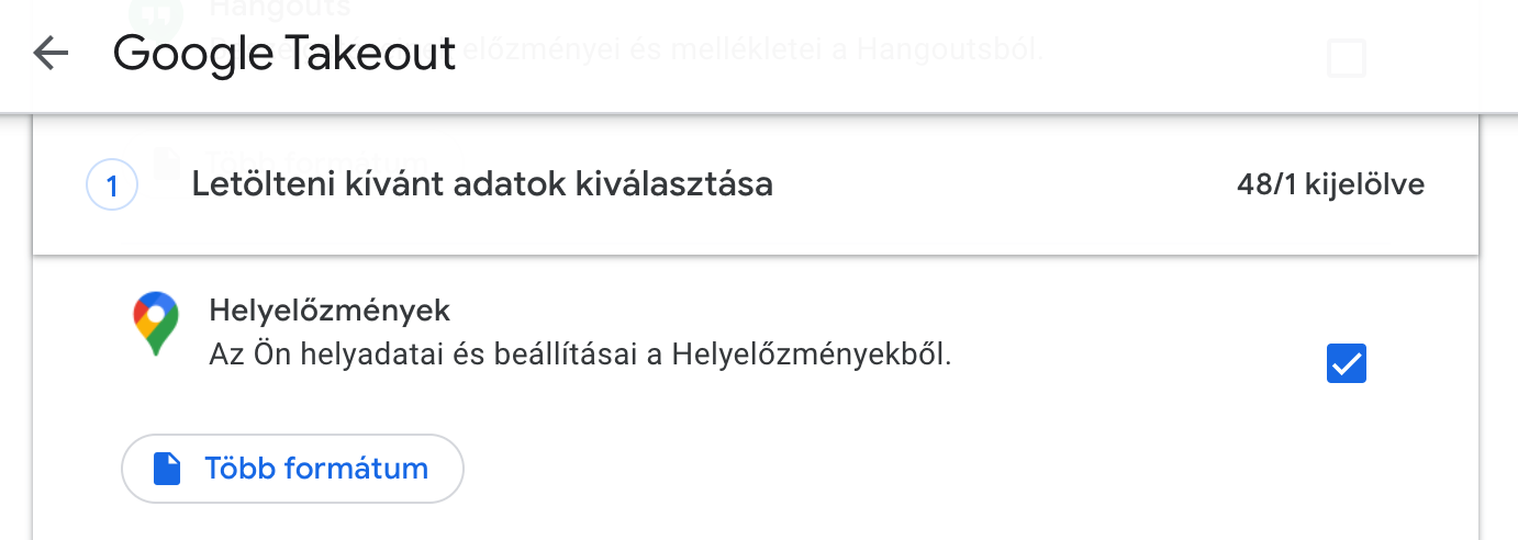 útnyilvántartás google timeline 2