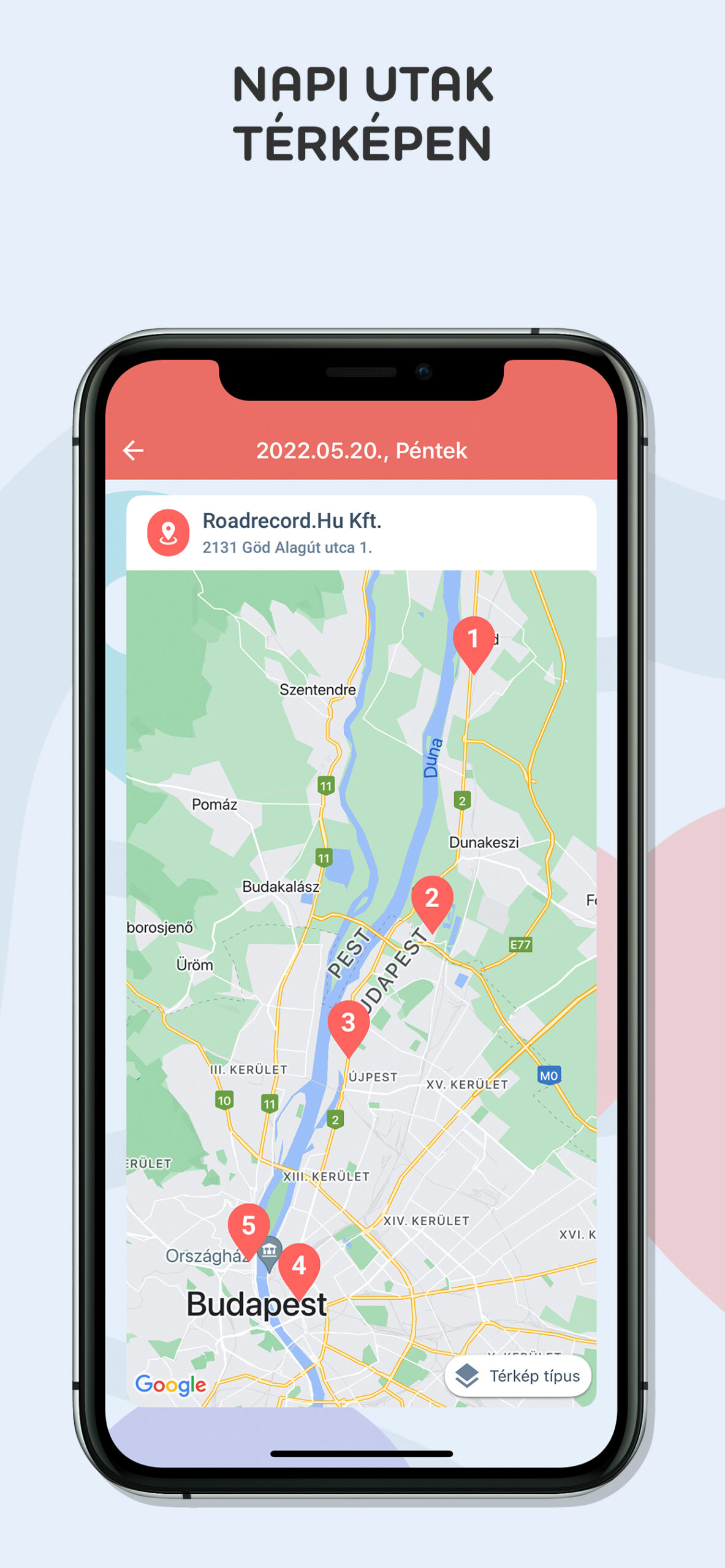 04 - Napi utak térképen