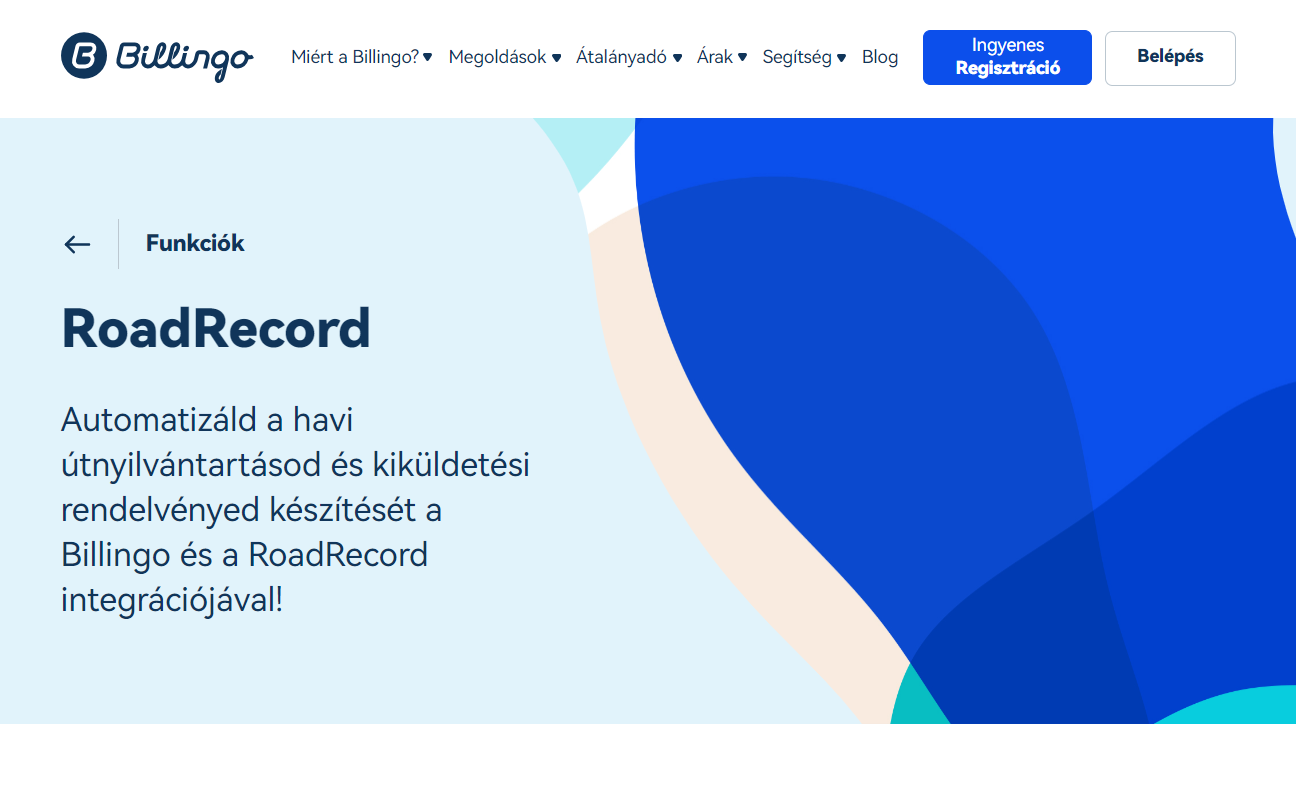 billingo roadrecord