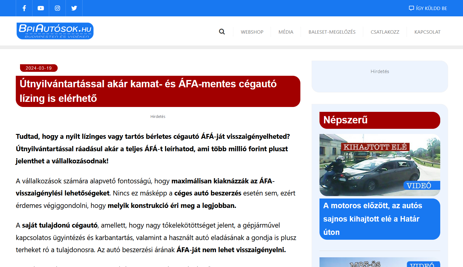 kamatmentes lízing útnyilvántartással