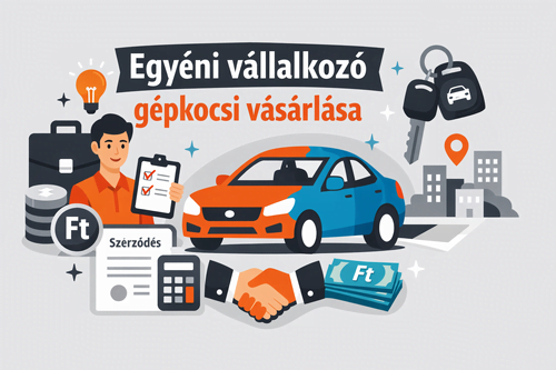 egyéni vállalkozó gépkocsi vásárlása