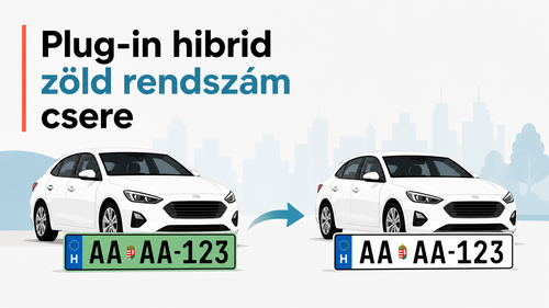 hibrid rendszám csere