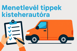 Menetlevél tippek kisteherautó